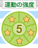 運動の強度-★★★★★-軽い